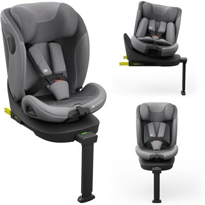 Kinderkraft I-360 2 PRO Silla de coche, I-SIZE 40-150 cm, Isofix, Silla coche bebé, para niños, Ajustable, Sillade, RWF, FWF, Asiento de coche, 360º, Grupo 0+/1/2/3, 0-36 kg, Gris Kinderkraft I-360 2 PRO Silla de coche, I-SIZE 40-150 cm, Isofix, Silla coche bebé, para niños, Ajustable, Sillade, RWF, FWF, Asiento de coche, 360º, Grupo 0+/1/2/3, 0-36 kg, Gris