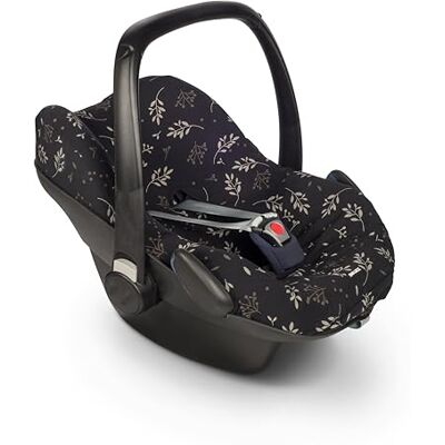 Dooky Seat cover for Child Carseat, Protective Cover for Baby Seat, Universal Car Seat Cover for Babies, Childrens, Toddlers, Size 0+, Romantic Leaves, Black Dooky Seat cover for Child Carseat, Protective Cover for Baby Seat, Universal Car Seat Cover for Babies, Childrens, Toddlers, Size 0+, Romantic Leaves, Black