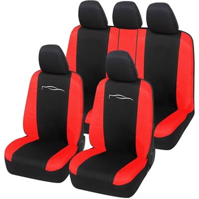 Lupex Shop - Juego de fundas para asientos de coche Mod. Racing - Ajuste universal Lupex Shop - Juego de fundas para asientos de coche Mod. Racing - Ajuste universal