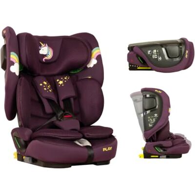 Play One i-Size. Silla de coche con isofix grupo 1/2/3, para bebé de 15 meses y niños de hasta 12 años o 76 cm 150 cm altura, Color Morado Unicornio (Purple) Play One i-Size. Silla de coche con isofix grupo 1/2/3, para bebé de 15 meses y niños de hasta 12 años o 76 cm 150 cm altura, Color Morado Unicornio (Purple)