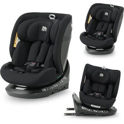 Deryan Silla de coche para niños Cassie i-Size (40-150 cm), 0-12 años, 0-36 kg, Montaje con cinturones de seguridad, reposacabezas y respaldo ajustables, reductor e inserto lingual, R129 (Negro) Deryan Silla de coche para niños Cassie i-Size (40-150 cm), 0-12 años, 0-36 kg, Montaje con cinturones de seguridad, reposacabezas y respaldo ajustables, reductor e inserto lingual, R129 (Negro)