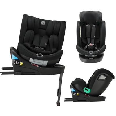 Deryan Chase Silla de Coche 360 i-Size Giratoria 360 Grados, 0-36 kg, 0-12 Años, ISOFIX, Reclinable en 4 Posiciones y Reposacabezas en 10 Posiciones (Negro) Deryan Chase Silla de Coche 360 i-Size Giratoria 360 Grados, 0-36 kg, 0-12 Años, ISOFIX, Reclinable en 4 Posiciones y Reposacabezas en 10 Posiciones (Negro)