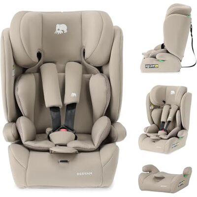 Deryan Carter i-Size Asiento infantil para coche, 75-150 cm, grupo 1/2/3, con cinturón de fijación, protección contra impactos laterales, reposacabezas ajustable, funda extraíble, 1,5 a 12 años Deryan Carter i-Size Asiento infantil para coche, 75-150 cm, grupo 1/2/3, con cinturón de fijación, protección contra impactos laterales, reposacabezas ajustable, funda extraíble, 1,5 a 12 años