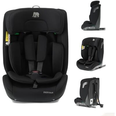 Deryan Carter i-Size Asiento Infantil 9-36 kg, 76-150 cm Silla de Coche Infantil con Isofix, Grupo 1/2/3 Respaldo y reposacabezas ajustables, Sistemas de Seguridad Especiales Deryan Carter i-Size Asiento Infantil 9-36 kg, 76-150 cm Silla de Coche Infantil con Isofix, Grupo 1/2/3 Respaldo y reposacabezas ajustables, Sistemas de Seguridad Especiales