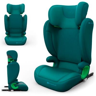 Kinderkraft JUNIOR FIX 2 PRO silla de coche 100-150 cm (3,5-12 años), ISOFIX + cinturón, reposacabezas ajustable, guiados de cinturón, H-GUARD, SPS, AIR FLOW transpirable, Verde Kinderkraft JUNIOR FIX 2 PRO silla de coche 100-150 cm (3,5-12 años), ISOFIX + cinturón, reposacabezas ajustable, guiados de cinturón, H-GUARD, SPS, AIR FLOW transpirable, Verde