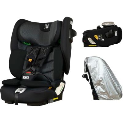 Play MUNICH Mun61 Silla de coche con FUNDA SOLAR incorporada, con isofix grupo 1/2/3, para bebé de 15 meses y niños de hasta 12 años, 76 cm 150 cm altura (Negro-Gris Munich) Play MUNICH Mun61 Silla de coche con FUNDA SOLAR incorporada, con isofix grupo 1/2/3, para bebé de 15 meses y niños de hasta 12 años, 76 cm 150 cm altura (Negro-Gris Munich)
