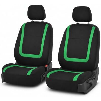 FH GROUP Juego de Fundas de Asiento Delantero de Tela para Asientos de Coche de Respaldo bajo con reposacabezas extraíble, Ajuste Universal, Fundas de Asiento de automóvil, Fundas de Asiento de FH GROUP Juego de Fundas de Asiento Delantero de Tela para Asientos de Coche de Respaldo bajo con reposacabezas extraíble, Ajuste Universal, Fundas de Asiento de automóvil, Fundas de Asiento de