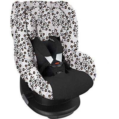Dooky Original Seat Cover Group 1 Little Leopard, gris, 200 g Dooky Original Seat Cover Group 1 Little Leopard, gris, 200 g