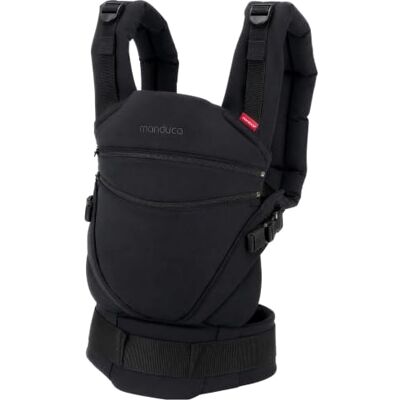 manduca XT Baby Carrier – Portabebe, asiento ajustable, se extiende desde recién nacidos hasta niños – Portabebé con 3 opciones de porta-Monocromo Obsidiana manduca XT Baby Carrier – Portabebe, asiento ajustable, se extiende desde recién nacidos hasta niños – Portabebé con 3 opciones de porta-Monocromo Obsidiana