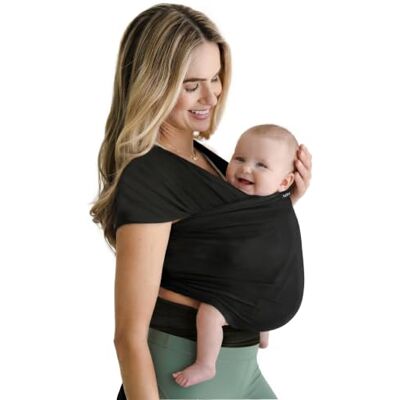 Boba Freedom Together Fular Portabebés Ergonómico. Ligero y Transpirable de Malla para Recién Nacidos y Bebés (3,2–15,9 kg), Fular Elástico de Verano, Talla Única, Black Boba Freedom Together Fular Portabebés Ergonómico. Ligero y Transpirable de Malla para Recién Nacidos y Bebés (3,2–15,9 kg), Fular Elástico de Verano, Talla Única, Black
