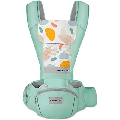 SONARIN Mochila Portabebés Ergonómico con Asiento de Cadera,3D Air Mesh Portabebés Transpirable Multifunción para Recién Nacidos y Niños Pequeños 0-36 Meses,Todas las Posiciones(Verde) SONARIN Mochila Portabebés Ergonómico con Asiento de Cadera,3D Air Mesh Portabebés Transpirable Multifunción para Recién Nacidos y Niños Pequeños 0-36 Meses,Todas las Posiciones(Verde)