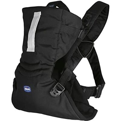Chicco EasyFit Portabebés Ergonómico de 0 Meses a 9 kg, Mochila porteo Bebé Fácil de Usar para Llevar, Mirando hacia los Padres, Marsupio para infantes, con Sujeción para Cabeza y Cuello, Negro Chicco EasyFit Portabebés Ergonómico de 0 Meses a 9 kg, Mochila porteo Bebé Fácil de Usar para Llevar, Mirando hacia los Padres, Marsupio para infantes, con Sujeción para Cabeza y Cuello, Negro