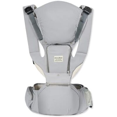 SONARIN 3 en 1 Ligera Mochila Portabebés con Asiento de Cadera,Transpirable Multifuncional Porta Bebé Portador de Bebé con Capucha Desmontable,Multiposición para Recién Nacidos(Gris) SONARIN 3 en 1 Ligera Mochila Portabebés con Asiento de Cadera,Transpirable Multifuncional Porta Bebé Portador de Bebé con Capucha Desmontable,Multiposición para Recién Nacidos(Gris)