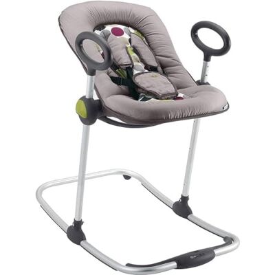 Beaba Sdraietta a dondolo bebè - Columpio para bebé - Gris y Púrpura con Lunares - Producto para Bebé Beaba Sdraietta a dondolo bebè - Columpio para bebé - Gris y Púrpura con Lunares - Producto para Bebé