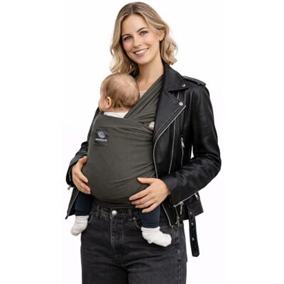 manduca SLING Fular Portabebes Bandolera elástica/Fular Porta-Bebé, Algodón Orgánico, para recién nacidos y niños pequeños (3,5-15kg) Olive manduca SLING Fular Portabebes Bandolera elástica/Fular Porta-Bebé, Algodón Orgánico, para recién nacidos y niños pequeños (3,5-15kg) Olive