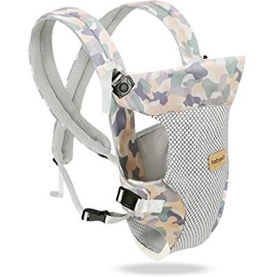 SONARIN Mochila Portabebés Ligero Transpirable,4 en 1 3D Air Mesh Portabebés Ergonómica Multifunción para Recién Nacidos y Niños Pequeños 0-36 Meses,Todas las Posiciones(Camo) SONARIN Mochila Portabebés Ligero Transpirable,4 en 1 3D Air Mesh Portabebés Ergonómica Multifunción para Recién Nacidos y Niños Pequeños 0-36 Meses,Todas las Posiciones(Camo)
