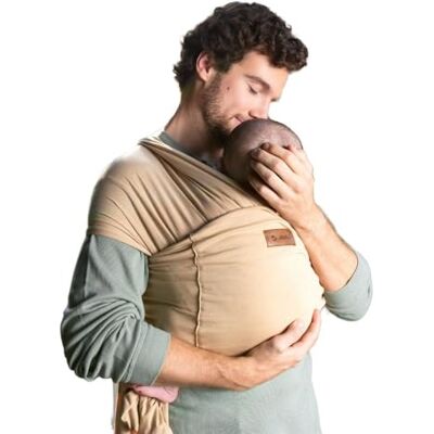 Jane Jané Cocoon Fular Porteo Elástico, Desde Nacimiento hasta 20 kg, 5 m, Método Canguro, Ergonómico y Transpirable, con Bolsa, Beige Jane Jané Cocoon Fular Porteo Elástico, Desde Nacimiento hasta 20 kg, 5 m, Método Canguro, Ergonómico y Transpirable, con Bolsa, Beige