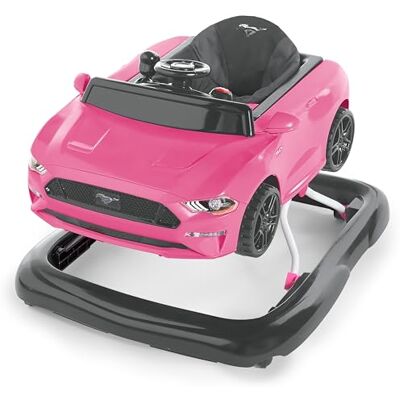 Bright Starts Ford Mustang 4 en 1 Centro de actividades y andador rosa para bebés con volante interactivo extraíble, a partir de 6 meses Bright Starts Ford Mustang 4 en 1 Centro de actividades y andador rosa para bebés con volante interactivo extraíble, a partir de 6 meses