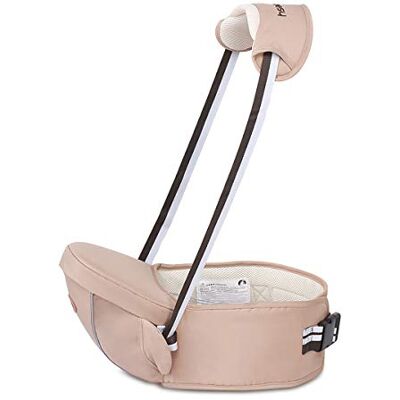 SONARIN Multifuncional Hipseat Baby Carrier,Portador de bebé,Tamaño Gratuito, asiento de asiento para niños pequeños,Cinturón Frontal,4 Posiciones de Carrying,Regalo Ideal(Marrón Claro) SONARIN Multifuncional Hipseat Baby Carrier,Portador de bebé,Tamaño Gratuito, asiento de asiento para niños pequeños,Cinturón Frontal,4 Posiciones de Carrying,Regalo Ideal(Marrón Claro)