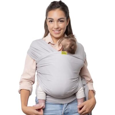 Boba Fular Portabebé Elástico de Bambú, Bebé, Serenity Gris Claro Punto Transpirable de bambú, recién nacido a niño. Porteo Manos Libres para el vínculo, lactancia y siestas, 3-16 kg. Boba Fular Portabebé Elástico de Bambú, Bebé, Serenity Gris Claro Punto Transpirable de bambú, recién nacido a niño. Porteo Manos Libres para el vínculo, lactancia y siestas, 3-16 kg.