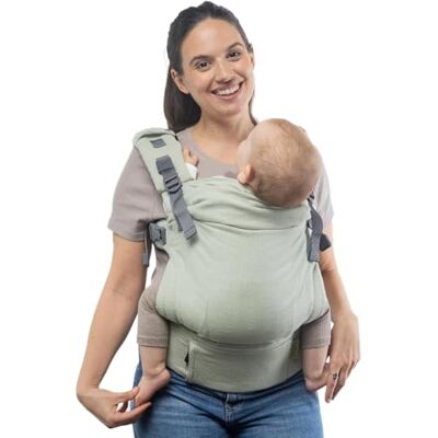 Boba X Mochila Portabebés Ergonómica de Lino Porta Bebés Ajustable para Recién Nacidos y Niños Pequeños (3 a 20 kg), Porteo Seguro Linen Willow Boba X Mochila Portabebés Ergonómica de Lino Porta Bebés Ajustable para Recién Nacidos y Niños Pequeños (3 a 20 kg), Porteo Seguro Linen Willow