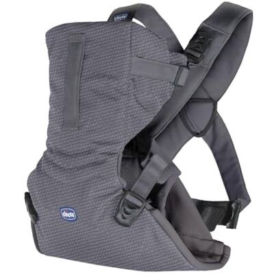 Chicco EasyFit Portabebés Ergonómico de 0 Meses a 9 kg, Mochila Bebé Fácil de Usar para Llevar el Bebé Mirando hacia los Padres, Mochila Portabebés con Sujeción para Cabeza y Cuello, Gris (Moon Grey) Chicco EasyFit Portabebés Ergonómico de 0 Meses a 9 kg, Mochila Bebé Fácil de Usar para Llevar el Bebé Mirando hacia los Padres, Mochila Portabebés con Sujeción para Cabeza y Cuello, Gris (Moon Grey)