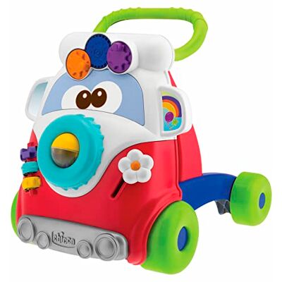 Chicco Happy Hippie, Andador Bebé Primeros Pasos 2 en 1 con Centro de Actividades, Correpasillos Bebé con Forma de Autobús con 4 Ruedas Grandes – Juguete Educativo Infantil, Juguetes 9-24 Meses Chicco Happy Hippie, Andador Bebé Primeros Pasos 2 en 1 con Centro de Actividades, Correpasillos Bebé con Forma de Autobús con 4 Ruedas Grandes – Juguete Educativo Infantil, Juguetes 9-24 Meses