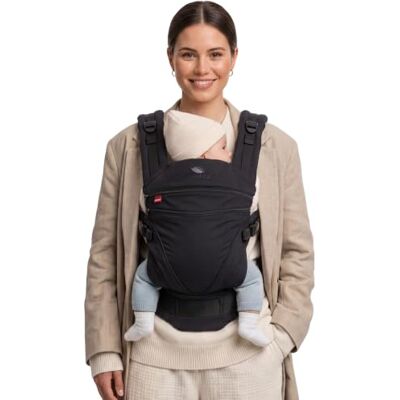 manduca XT Baby Carrier – Portabebe, asiento ajustable, se extiende desde recién nacidos hasta niños – Portabebé con 3 opciones de porta-Monocromo Obsidiana manduca XT Baby Carrier – Portabebe, asiento ajustable, se extiende desde recién nacidos hasta niños – Portabebé con 3 opciones de porta-Monocromo Obsidiana