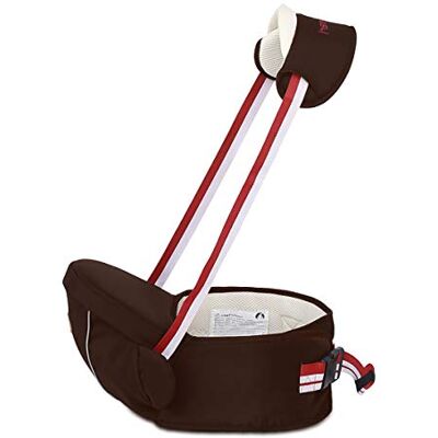 SONARIN Multifuncional Hipseat Baby Carrier,Portador de bebé,Tamaño Gratuito, asiento de asiento para niños pequeños,Cinturón Frontal,4 Posiciones de Carrying,Regalo Ideal(Marrón) SONARIN Multifuncional Hipseat Baby Carrier,Portador de bebé,Tamaño Gratuito, asiento de asiento para niños pequeños,Cinturón Frontal,4 Posiciones de Carrying,Regalo Ideal(Marrón)