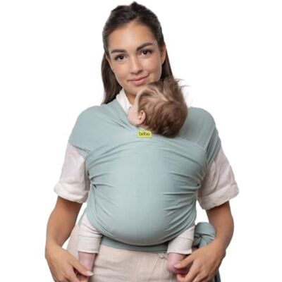 Boba Fular Portabebé Elástico de Bambú, Bebé, Serenity Sea Mist Punto Transpirable de bambú, recién nacido a niño. Porteo Manos Libres para el vínculo, lactancia y siestas, 3-16 kg. Boba Fular Portabebé Elástico de Bambú, Bebé, Serenity Sea Mist Punto Transpirable de bambú, recién nacido a niño. Porteo Manos Libres para el vínculo, lactancia y siestas, 3-16 kg.