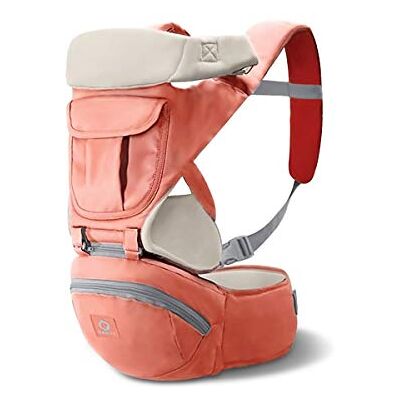 SONARIN 3 en 1 Multifuncional Hipseat Baby Carrier, Portador de bebé,Sling frontal para bebés,Ergonómica,Todas las estaciones(Naranja) SONARIN 3 en 1 Multifuncional Hipseat Baby Carrier, Portador de bebé,Sling frontal para bebés,Ergonómica,Todas las estaciones(Naranja)