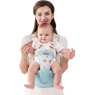 SONARIN Transpirable Simple Portabebé Asiento de Cadera,Mochila Portabebés con Asiento de Cadera Ergonómico Portador de Bebé Portabebés Multifuncional para Recién Nacidos 0-36 Meses(Verde) SONARIN Transpirable Simple Portabebé Asiento de Cadera,Mochila Portabebés con Asiento de Cadera Ergonómico Portador de Bebé Portabebés Multifuncional para Recién Nacidos 0-36 Meses(Verde)