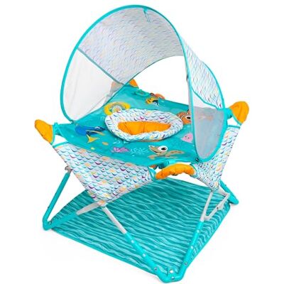 Bright Starts , Centro de Actividades Plegable Pop 'N Jump de Disney Baby Buscando a Nemo, para Interior y Exterior, Unisex, Desde 6 Meses, con Juguetes Sensoriales Bright Starts , Centro de Actividades Plegable Pop 'N Jump de Disney Baby Buscando a Nemo, para Interior y Exterior, Unisex, Desde 6 Meses, con Juguetes Sensoriales