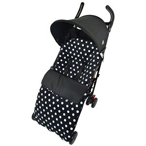 For Your Little One Forro polar saco/Cosy Toes Compatible con OBaby – lunares negro For Your Little One Forro polar saco/Cosy Toes Compatible con OBaby – lunares negro