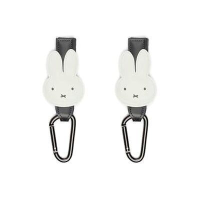 Dooky Ganchos para cochecito Miffy, pequeños, 2 unidades Dooky Ganchos para cochecito Miffy, pequeños, 2 unidades