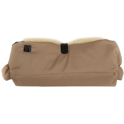 Kaiser Big Double Calentador de manos para carrito, interior de borreguito artificial (no contiene lana) arena Kaiser Big Double Calentador de manos para carrito, interior de borreguito artificial (no contiene lana) arena