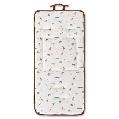 Interbaby Colchoneta para Silla de Paseo Universal Reversible, Estampado Jirafa Savanna Beige y Reverso Liso, Cojín de Verano para Cochecito y Asiento de Carro Interbaby Colchoneta para Silla de Paseo Universal Reversible, Estampado Jirafa Savanna Beige y Reverso Liso, Cojín de Verano para Cochecito y Asiento de Carro