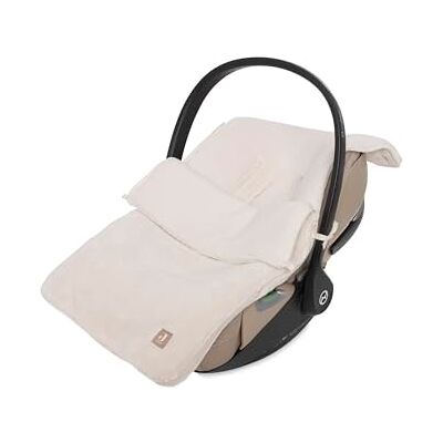 Jollein Saco para silla de paseo Cloudy Rib Oatmeal Para sillas de auto para bebés, sillas de auto del Grupo 0+ y cochecitos Para arneses de 3 y 5 puntos Con estructura acanalada y forro polar Jollein Saco para silla de paseo Cloudy Rib Oatmeal Para sillas de auto para bebés, sillas de auto del Grupo 0+ y cochecitos Para arneses de 3 y 5 puntos Con estructura acanalada y forro polar