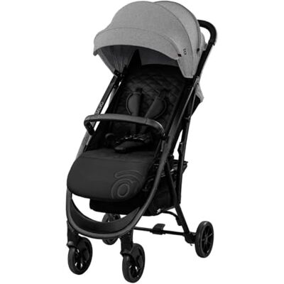 Asalvo COTTON 2 Silla de Paseo para bebé, Carrito de paseo con Respaldo Reclinable, Cochecito urbano, Arnés 5 Puntos, SPF50+, Capota con Ventana, Manejable y Máxima Seguridad Hasta 24 kg Gris Asalvo COTTON 2 Silla de Paseo para bebé, Carrito de paseo con Respaldo Reclinable, Cochecito urbano, Arnés 5 Puntos, SPF50+, Capota con Ventana, Manejable y Máxima Seguridad Hasta 24 kg Gris