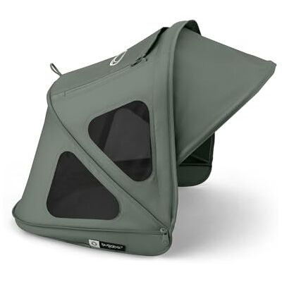 Bugaboo Capota ventilada Dragonfly extensible para una protección adicional una protección solar óptima, repelente al agua, Forest Green Bugaboo Capota ventilada Dragonfly extensible para una protección adicional una protección solar óptima, repelente al agua, Forest Green