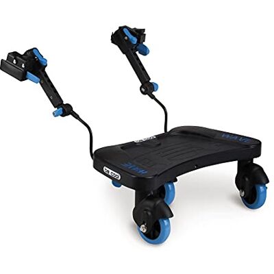 Be Cool Wave Patín Universal para Sillas de Paseo, para Segundo Niño, Antideslizante, uso desde año y medio hasta 20 kg., Fácil Instalación Be Cool Wave Patín Universal para Sillas de Paseo, para Segundo Niño, Antideslizante, uso desde año y medio hasta 20 kg., Fácil Instalación