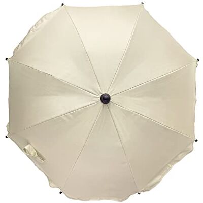 ANDY & HELEN Sombrilla parasol universal, color crema ANDY & HELEN Sombrilla parasol universal, color crema