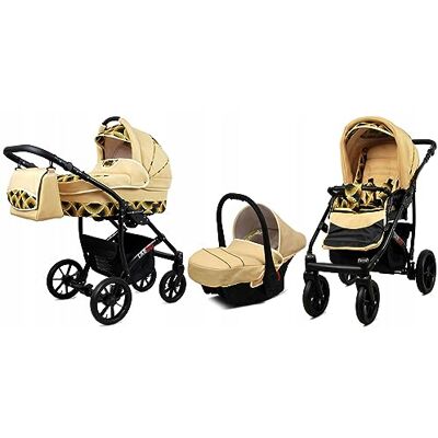 Babylux ® Carrito de Bebé Sistema de Viaje Set 3 en 1 Largo incl. Capazo, Silla de Paseo, Silla Coche Cochecito con Bolso cambiador, Cubierta para la lluvia, Mosquitera etc. Babylux ® Carrito de Bebé Sistema de Viaje Set 3 en 1 Largo incl. Capazo, Silla de Paseo, Silla Coche Cochecito con Bolso cambiador, Cubierta para la lluvia, Mosquitera etc.