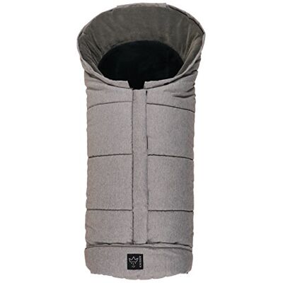 Kaiser Sheepy – Saco de abrigo multifunción, diseño con incrustaciones de piel de cordero (color gris claro/antracita Melange, ) Kaiser Sheepy – Saco de abrigo multifunción, diseño con incrustaciones de piel de cordero (color gris claro/antracita Melange, )