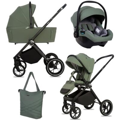 Babylux ® Carrito Bebe 3en1 GAVIA, Conjunto de Cochecito Ligero y Plegable Incluye Capazo, Silla de Paseo, Portabebés i-Size, Bolso Cambiador y Más Accesorios, 0-22kg, Protección UV 50+,Ventilación Babylux ® Carrito Bebe 3en1 GAVIA, Conjunto de Cochecito Ligero y Plegable Incluye Capazo, Silla de Paseo, Portabebés i-Size, Bolso Cambiador y Más Accesorios, 0-22kg, Protección UV 50+,Ventilación