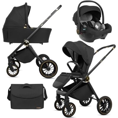 Babylux ® Carrito Bebe 3en1 , Conjunto de Cochecito Ligero y Plegable Que Incluye Capazo, Silla de Paseo, Portabebés i-Size, Bolso Cambiador y Más Accesorios, 0-22kg, Protección UV 50+,Ventilación Babylux ® Carrito Bebe 3en1 , Conjunto de Cochecito Ligero y Plegable Que Incluye Capazo, Silla de Paseo, Portabebés i-Size, Bolso Cambiador y Más Accesorios, 0-22kg, Protección UV 50+,Ventilación