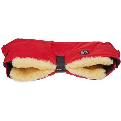 Kaiser Big Double Calentador de manos para carrito, interior de borreguito artificial (no contiene lana) rojo Kaiser Big Double Calentador de manos para carrito, interior de borreguito artificial (no contiene lana) rojo