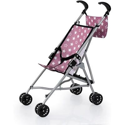 Bayer Design Silla de Paseo para muñecas con Bolsa, Plegable, Ruedas Dobles cinturón de seguridad integrado Bayer Design Silla de Paseo para muñecas con Bolsa, Plegable, Ruedas Dobles cinturón de seguridad integrado