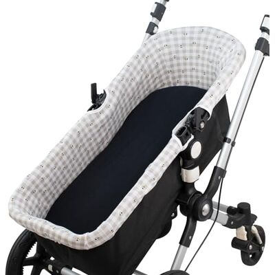 JYOKO Kids Universal de Algodón Orgánico para Capazos Bugaboo, Inglesina y Otros Modelos Similares, Protector Lavable Picnic Vichy JYOKO Kids Universal de Algodón Orgánico para Capazos Bugaboo, Inglesina y Otros Modelos Similares, Protector Lavable Picnic Vichy