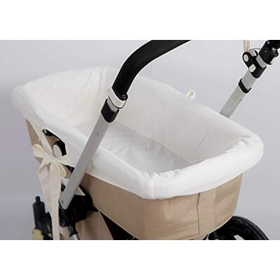 Babyline Funda Capazo Hipoalergénica y Suave, Transpirable, Cubrecuco, Funda Capazo Interior. 100% Fabricación Española. (Beige Piqué) Babyline Funda Capazo Hipoalergénica y Suave, Transpirable, Cubrecuco, Funda Capazo Interior. 100% Fabricación Española. (Beige Piqué)